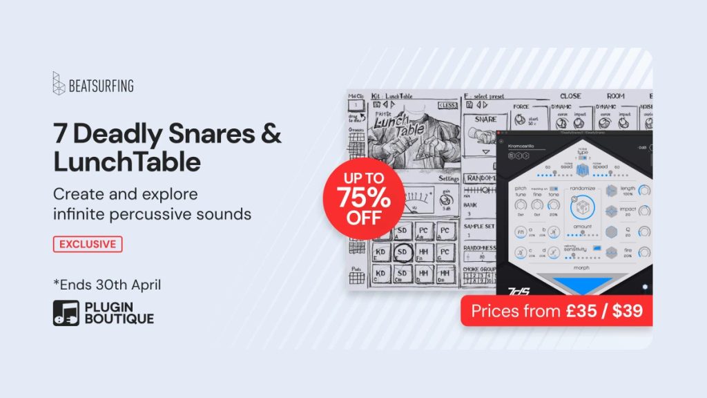 7DeadlySnares snare generator & LunchTable pen tapping plugin sale